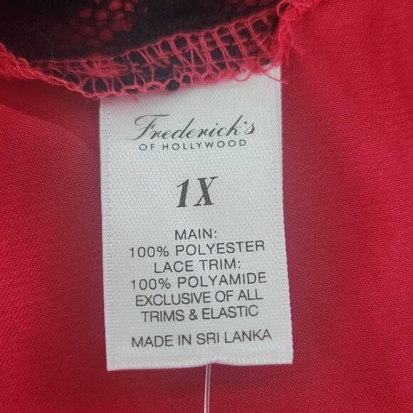 Frederick's of Hollywood Ruby Pink Satin Robe Size 1X NWT Lingerie Shower - Picture 10 of 10